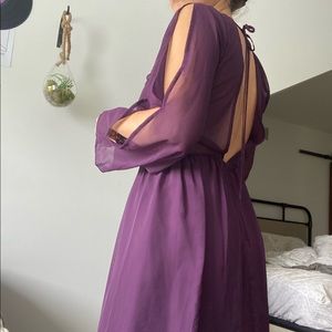 Purple Cottage core Dress